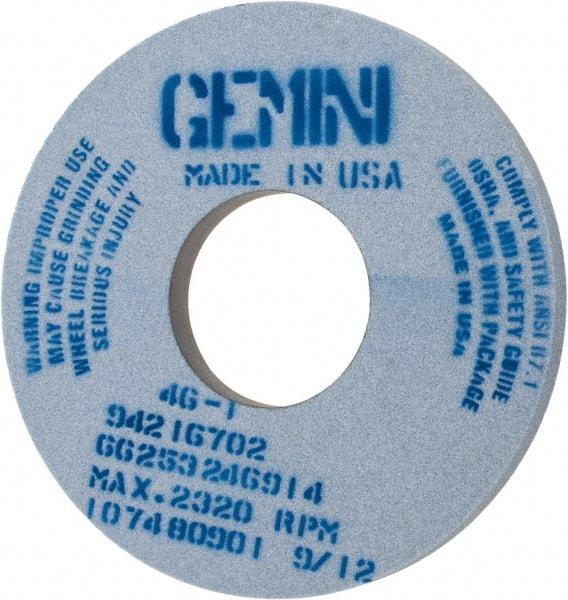 Norton - 14" Diam x 5" Hole x 1" Thick, I Hardness, 46 Grit Surface Grinding Wheel - Aluminum Oxide, Type 1, Coarse Grade, 2,320 Max RPM, No Recess - Americas Industrial Supply