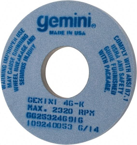 Norton - 14" Diam x 5" Hole x 1" Thick, K Hardness, 46 Grit Surface Grinding Wheel - Aluminum Oxide, Type 1, Coarse Grade, 2,320 Max RPM, No Recess - Americas Industrial Supply
