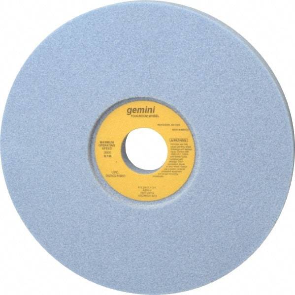 Norton - 8" Diam x 1-1/4" Hole x 3/4" Thick, J Hardness, 46 Grit Surface Grinding Wheel - Aluminum Oxide, Type 5, Coarse Grade, 3,600 Max RPM, One-Side Recess - Americas Industrial Supply