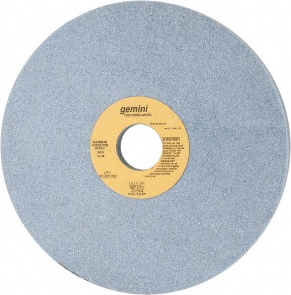 Norton - 8" Diam x 1-1/4" Hole x 1" Thick, J Hardness, 60 Grit Surface Grinding Wheel - Aluminum Oxide, Type 5, Medium Grade, 3,600 Max RPM, One-Side Recess - Americas Industrial Supply