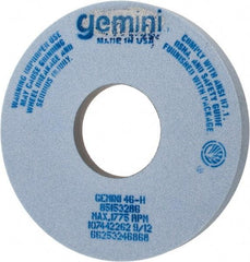 Norton - 14" Diam x 5" Hole x 1-1/2" Thick, H Hardness, 46 Grit Surface Grinding Wheel - Aluminum Oxide, Type 5, Coarse Grade, 1,775 Max RPM, One-Side Recess - Americas Industrial Supply