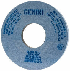 Norton - 14" Diam x 5" Hole x 1-1/2" Thick, J Hardness, 46 Grit Surface Grinding Wheel - Aluminum Oxide, Type 5, Coarse Grade, 2,320 Max RPM, One-Side Recess - Americas Industrial Supply