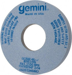 Norton - 14" Diam x 5" Hole x 2" Thick, J Hardness, 46 Grit Surface Grinding Wheel - Aluminum Oxide, Type 5, Coarse Grade, 2,320 Max RPM, One-Side Recess - Americas Industrial Supply
