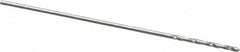 Chicago-Latrobe - 1/64" 118° High Speed Steel Jobber Drill - Bright Finish, Right Hand Cut, Spiral Flute, Straight Shank, 3/4" OAL, Standard Point - Americas Industrial Supply