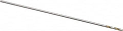 Chicago-Latrobe - #80 118° High Speed Steel Jobber Drill - Bright Finish, Right Hand Cut, Spiral Flute, Straight Shank, 3/4" OAL, Standard Point - Americas Industrial Supply