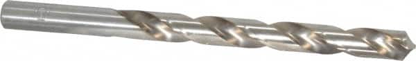 Chicago-Latrobe - Letter T 118° High Speed Steel Jobber Drill - Bright Finish, Right Hand Cut, Spiral Flute, Straight Shank, 4-7/8" OAL, Standard Point - Americas Industrial Supply
