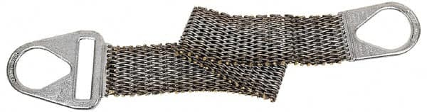 Lift-All - 4' Long x 3" Wide, 3,500 Lb Vertical Capacity, Steel Web Sling - 3,500 Lb Choker Capacity, with Hook Ends - Americas Industrial Supply