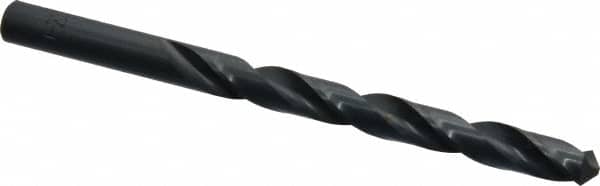 Chicago-Latrobe - Letter T 118° High Speed Steel Jobber Drill - Oxide Finish, Right Hand Cut, Spiral Flute, Straight Shank, 4-7/8" OAL, Standard Point - Americas Industrial Supply