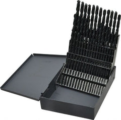 Chicago-Latrobe - 118° Point, Oxide Finish, High Speed Steel Jobber Length Drill Bit Set - Americas Industrial Supply