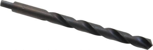 Chicago-Latrobe - Letter S 118° High Speed Steel Jobber Drill - Oxide Finish, Right Hand Cut, Spiral Flute, Tanged Shank, 4-7/8" OAL, Standard Point - Americas Industrial Supply