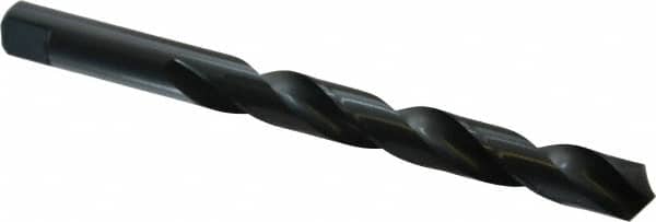 Chicago-Latrobe - 37/64" 118° High Speed Steel Jobber Drill - Oxide Finish, Right Hand Cut, Spiral Flute, Tanged Shank, 6-5/8" OAL, Standard Point - Americas Industrial Supply
