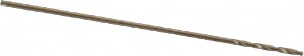 Chicago-Latrobe - 1/64" 135° Cobalt Jobber Drill - Oxide/Gold Finish, Right Hand Cut, Spiral Flute, Straight Shank, 3/4" OAL, Standard Point - Americas Industrial Supply
