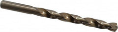 Chicago-Latrobe - 3/8" 135° Cobalt Jobber Drill - Oxide/Gold Finish, Right Hand Cut, Spiral Flute, Straight Shank, 5" OAL, Split Point - Americas Industrial Supply