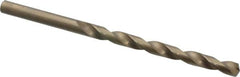 Chicago-Latrobe - #5 135° Cobalt Jobber Drill - Oxide/Gold Finish, Right Hand Cut, Spiral Flute, Straight Shank, 3-3/4" OAL, Split Point - Americas Industrial Supply