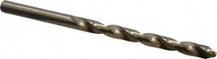 Chicago-Latrobe - 0.234" 135° Cobalt Jobber Drill - Oxide/Gold Finish, Right Hand Cut, Spiral Flute, Straight Shank, 3-7/8" OAL, Split Point - Americas Industrial Supply