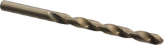 Chicago-Latrobe - 0.277" 135° Cobalt Jobber Drill - Oxide/Gold Finish, Right Hand Cut, Spiral Flute, Straight Shank, 4-1/8" OAL, Split Point - Americas Industrial Supply
