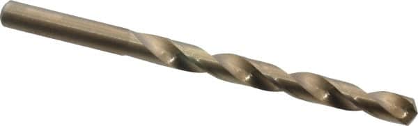 Chicago-Latrobe - Letter K 135° Cobalt Jobber Drill - Oxide/Gold Finish, Right Hand Cut, Spiral Flute, Straight Shank, 4-1/4" OAL, Split Point - Americas Industrial Supply
