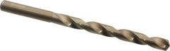 Chicago-Latrobe - Letter K 135° Cobalt Jobber Drill - Oxide/Gold Finish, Right Hand Cut, Spiral Flute, Straight Shank, 4-1/4" OAL, Split Point - Americas Industrial Supply