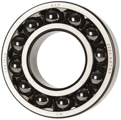 SKF - 30mm Bore Diam, 62mm OD, Open Self Aligning Radial Ball Bearing - 20mm Wide, 2 Rows, Round Bore, 1,510 Lb Static Capacity, 5,350 Lb Dynamic Capacity - Americas Industrial Supply