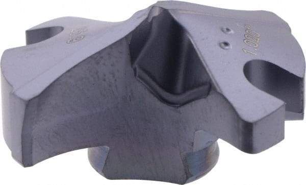 Iscar - Series IDI-SG, 1.02" Diam Grade IC908 140° Replaceable Drill Tip - Carbide, TiAlN Finish - Americas Industrial Supply