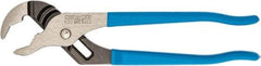 Channellock - 10" OAL, 2" Max Capacity, 7 Position Tongue & Groove Pliers - V-Jaws, Plastic Dipped Handles - Americas Industrial Supply