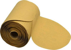 3M - 6" Diam, 220 Grit Aluminum Oxide Adhesive PSA Disc - Very Fine Grade, Gold, A Weighted Backing, Flexible, Use with Random Orbital Sanders - Americas Industrial Supply