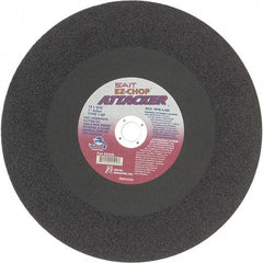 Sait - 14" Aluminum Oxide Cutoff Wheel - 3/32" Thick, 1" Arbor, 4,400 Max RPM, Use with Chop Saws - Americas Industrial Supply