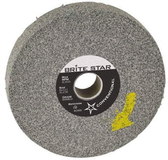 Brite Star - 8" Diam, 2" Face Width, 3" Center Hole, Fine Grade, Silicon Carbide Deburring Wheel - Convolute, Hard Density 8 Grade, 3,400 RPM - Americas Industrial Supply