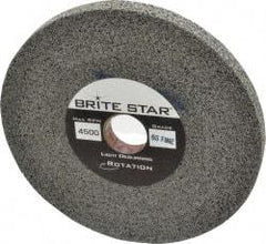 Brite Star - 6" Diam, 1/2" Face Width, 1" Center Hole, Fine Grade, Silicon Carbide Deburring Wheel - Convolute, Soft Density 6 Grade, 6,000 RPM - Americas Industrial Supply