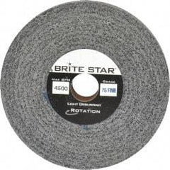 Brite Star - 6" Diam, 1" Face Width, 1" Center Hole, Fine Grade, Silicon Carbide Deburring Wheel - Convolute, Medium Density 8 Grade, 6,000 RPM - Americas Industrial Supply