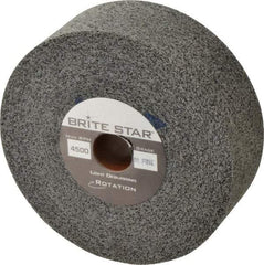 Brite Star - 6" Diam, 2" Face Width, 1" Center Hole, Fine Grade, Silicon Carbide Deburring Wheel - Convolute, Medium Density 8 Grade, 6,000 RPM - Americas Industrial Supply