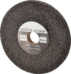 Brite Star - 6" Diam, 1/2" Face Width, 1" Center Hole, Coarse Grade, Aluminum Oxide Deburring Wheel - Convolute, Soft Density 6 Grade, 6,000 RPM - Americas Industrial Supply