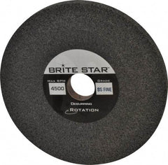 Brite Star - 6" Diam, 1/2" Face Width, 1" Center Hole, Fine Grade, Silicon Carbide Deburring Wheel - Convolute, Hard Density 8 Grade, 4,500 RPM - Americas Industrial Supply