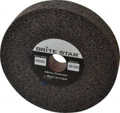 Brite Star - 6" Diam, 1" Face Width, 1" Center Hole, Coarse Grade, Aluminum Oxide Deburring Wheel - Convolute, Soft Density 5 Grade, 6,000 RPM - Americas Industrial Supply