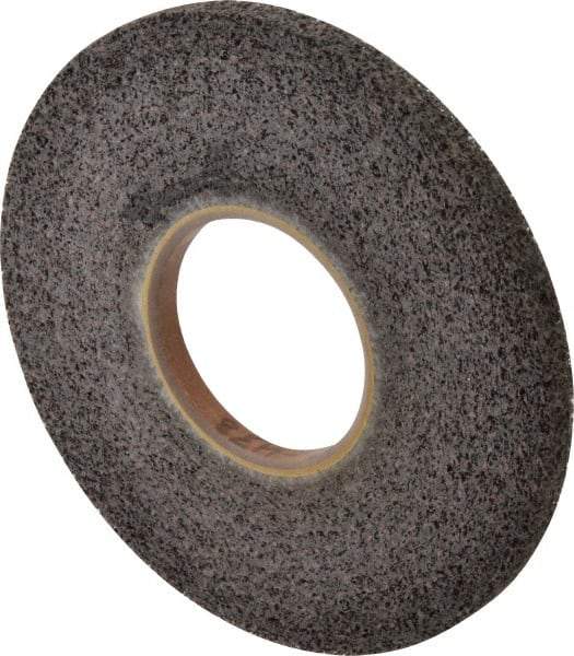 Brite Star - 8" Diam, 1/2" Face Width, 3" Center Hole, Medium Grade, Aluminum Oxide Deburring Wheel - Convolute, Extra Hard Density 8 Grade, 3,400 RPM - Americas Industrial Supply