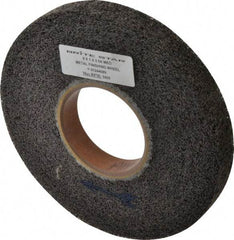 Brite Star - 8" Diam, 1" Face Width, 3" Center Hole, Medium Grade, Aluminum Oxide Deburring Wheel - Convolute, Soft Density 5 Grade, 3,400 RPM - Americas Industrial Supply