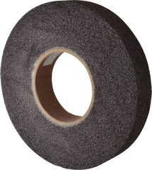 Brite Star - 12" Diam, 2" Face Width, 5" Center Hole, Medium Grade, Aluminum Oxide Deburring Wheel - Convolute, Soft Density 5 Grade, 3,000 RPM - Americas Industrial Supply