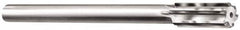 Made in USA - 13/32" Carbide-Tipped 4 Flute Chucking Reamer - Straight Flute, 0.3105" Straight Shank, 1-3/4" Flute Length, 7" OAL - Americas Industrial Supply