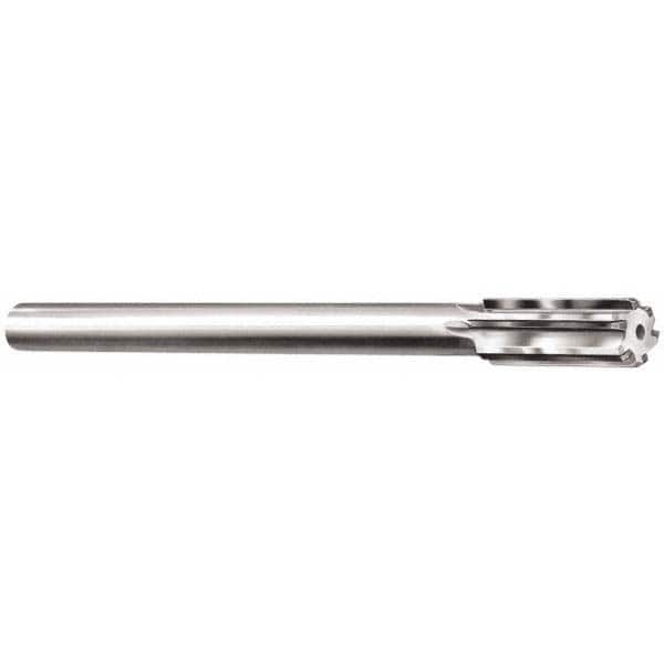 Made in USA - 0.4355" Carbide-Tipped 6 Flute Dowel Pin Chucking Reamer - Americas Industrial Supply