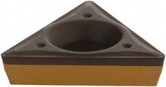 Iscar - TPMT2-1 Grade IC8150 Carbide Turning Insert - TiCN/Al2O3/TiCN/TiN Finish, 60° Triangle, 1/4" Inscr Circle, 3/32" Thick, 1/64" Corner Radius - Americas Industrial Supply