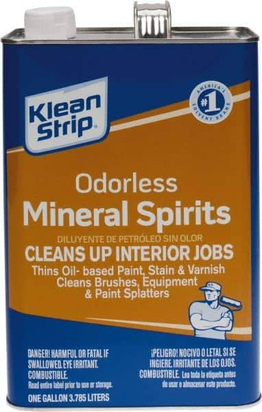 Klean-Strip - 1 Gal Mineral Spirits - 815 gL VOC Content, Comes in Metal Can - Americas Industrial Supply