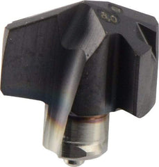 Iscar - Series ICM, 8mm Diam Grade IC908 140° Replaceable Drill Tip - Carbide, TiAlN Finish, 8 Seat Size - Americas Industrial Supply