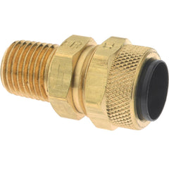 Parker - 1/2" Tube OD x 1/4 Thread Acetal Copolymer Compression Tube Connector - Americas Industrial Supply