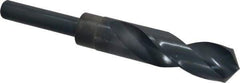 Chicago-Latrobe - 7/8" Drill, 118° Point, High Speed Steel Silver Deming & Reduced Shank Drill Bit - Oxide Finish, 6" OAL, Straight Shank, 3-1/8" Flute Length, Right Hand Cut, Standard Point, Spiral Flute, Regular Spiral - Americas Industrial Supply