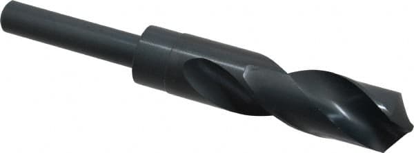 Chicago-Latrobe - 59/64" Drill, 118° Point, High Speed Steel Silver Deming & Reduced Shank Drill Bit - Oxide Finish, 6" OAL, Straight Shank, 3-1/8" Flute Length, Right Hand Cut, Standard Point, Spiral Flute, Regular Spiral - Americas Industrial Supply