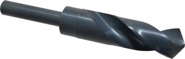 Chicago-Latrobe - 63/64" Drill, 118° Point, High Speed Steel Silver Deming & Reduced Shank Drill Bit - Oxide Finish, 6" OAL, Straight Shank, 3-1/8" Flute Length, Right Hand Cut, Standard Point, Spiral Flute, Regular Spiral - Americas Industrial Supply