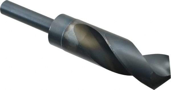 Chicago-Latrobe - 1-7/64" Drill, 118° Point, High Speed Steel Silver Deming & Reduced Shank Drill Bit - Oxide Finish, 6" OAL, Straight Shank, 3-1/8" Flute Length, Right Hand Cut, Standard Point, Spiral Flute, Regular Spiral - Americas Industrial Supply