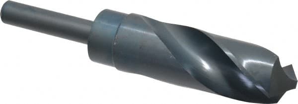 Chicago-Latrobe - 1-3/16" Drill, 118° Point, High Speed Steel Silver Deming & Reduced Shank Drill Bit - Oxide Finish, 6" OAL, Straight Shank, 3-1/8" Flute Length, Right Hand Cut, Standard Point, Spiral Flute, Regular Spiral - Americas Industrial Supply