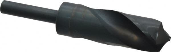 Chicago-Latrobe - 1-15/64" Drill, 118° Point, High Speed Steel Silver Deming & Reduced Shank Drill Bit - Oxide Finish, 6" OAL, Straight Shank, 3-1/8" Flute Length, Right Hand Cut, Standard Point, Spiral Flute, Regular Spiral - Americas Industrial Supply