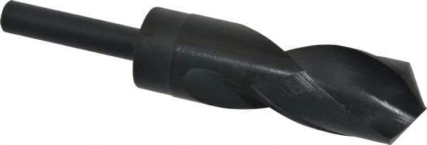 Chicago-Latrobe - 1-9/32" Drill, 118° Point, High Speed Steel Silver Deming & Reduced Shank Drill Bit - Oxide Finish, 6" OAL, Straight Shank, 3-1/8" Flute Length, Right Hand Cut, Standard Point, Spiral Flute, Regular Spiral - Americas Industrial Supply